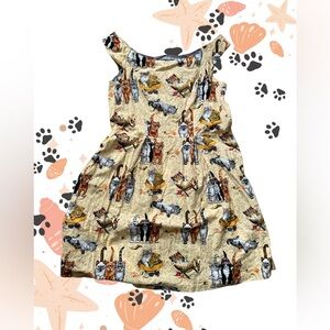 Handmade Kittens on the Beach Dress